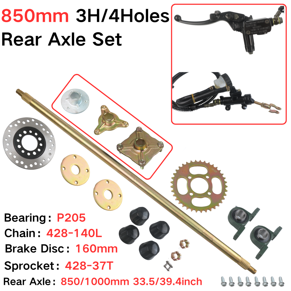 Sprocket Chain - Set Completo Asse Posteriore 850mm con