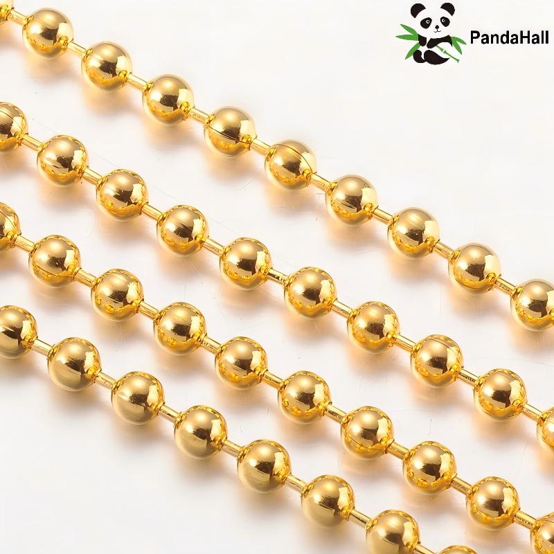 Roller Chain - PandaHall Catena a Sfera Saldato in