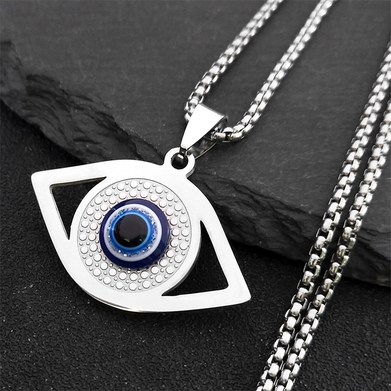 Steel Chain - Collana Islamica con Occhio di Allah