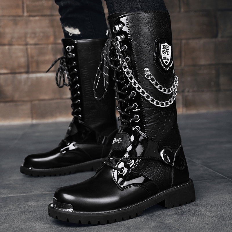 Stivali casual da uomo taglie  - Motorcycle Chain recensione e prezzo